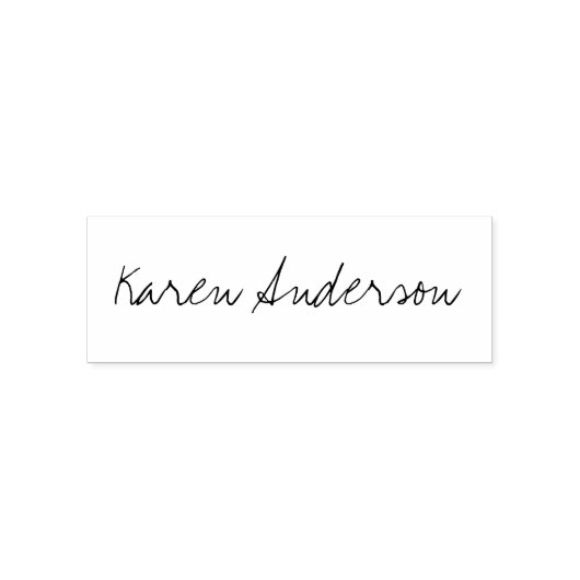 Individuelle Name Script Signature-Briefmarke Permastempel (Design)