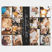 individuelle Name Script Wir Liebe Sie Moderne Fot Fleecedecke (Vorderseite (Horizontal))