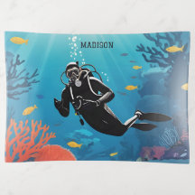 Individuelle Name Scuba Diver