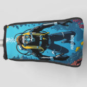 Individuelle Name Scuba Diver Golf Headcover (Vorderseite)