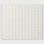 Individuelle Name, Segen zum Jahrestag der Hochzei Geschenkpapier (Flach)