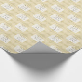 Individuelle Name, Segen zum Jahrestag der Hochzei Geschenkpapier (Ecke)