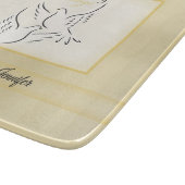 Individuelle Name, Segen zum Jahrestag der Hochzei Schneidebrett (Ecke)