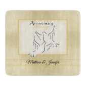 Individuelle Name, Segen zum Jahrestag der Hochzei Schneidebrett (Vorderseite)