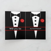 Individuelle Name sei mein Trauzeuge Einladung (Innenseite)