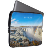 Individuelle Name Selfoss Wasserfall, Island Laptopschutzhülle (Vorne Rechts)