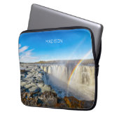 Individuelle Name Selfoss Wasserfall, Island Laptopschutzhülle (Vorderseite Links)