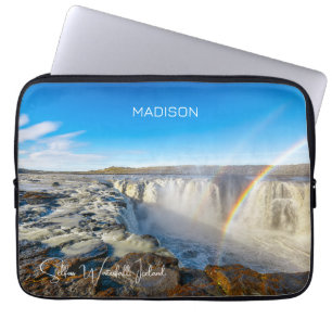 Individuelle Name Selfoss Wasserfall, Island Laptopschutzhülle