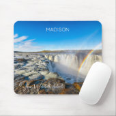 Individuelle Name Selfoss Wasserfall, Island Mousepad (Mit Mouse)