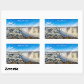 Individuelle Name Selfoss Wasserfall, Island Rechteckiger Aufkleber (Blatt)
