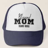 Individuelle Name Selige Mama Mütter Tag Truckerkappe (Vorderseite)