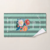 Individuelle Name September Geburtstag Blume Handt Badhandtuch Set (Handtuch)
