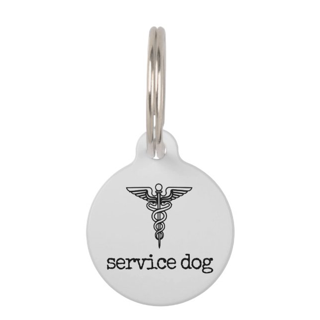 Individuelle Name-Service-Dog Haustiermarke (Vorderseite)