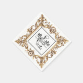 Individuelle Name Serviette (Ecke)
