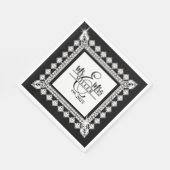 Individuelle Name Serviette (Ecke)