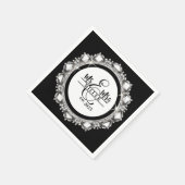 Individuelle Name Serviette (Ecke)