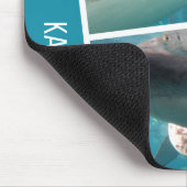 Individuelle Name Sharks Ocean Australia FotoColla Mousepad (Ecke)