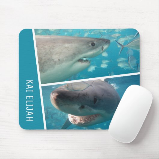 Individuelle Name Sharks Ocean Australia FotoColla Mousepad (Mit Mouse)