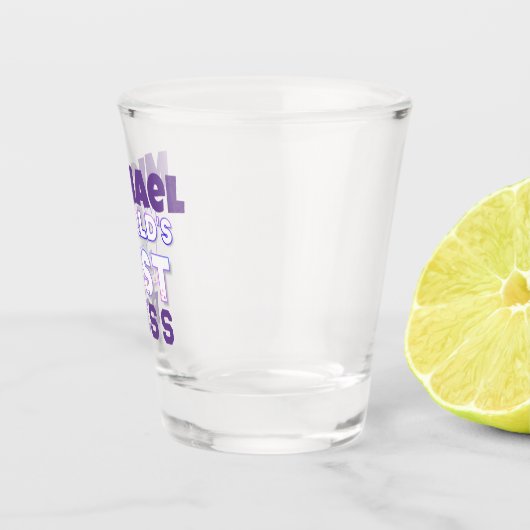 Individuelle Name Shot Glass - der beste Boss der Schnapsglas (Rechts)