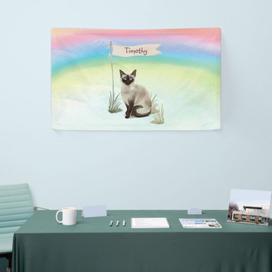 Individuelle Name Siamese Cat Pet Banner (Messeveranstaltung)