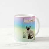 Individuelle Name Siamese Cat Pet Kaffeetasse (VorderseiteRechts)