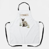 Individuelle Name Siamese Cat Pet Schürze (Vorderseite)