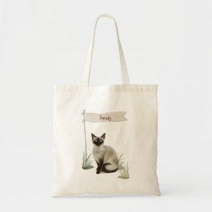 Individuelle Name Siamese Cat Pet Tragetasche