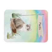 Individuelle Name Siberischer Katzen Magnet (Horizontal)