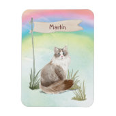 Individuelle Name Siberischer Katzen Magnet (Vertikal)