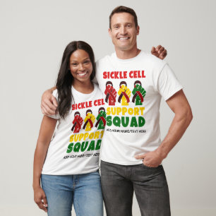 Individuelle Name SICKLE CELL SUPPORT SQUAD T-Shirt