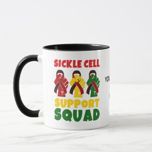 Individuelle Name SICKLE CELL SUPPORT SQUAD Tasse (Links)
