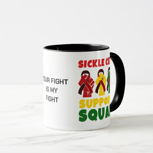 Individuelle Name SICKLE CELL SUPPORT SQUAD Tasse (VorderseiteRechts)