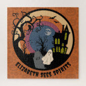 Individuelle Name sieht Spirituosen Halloween Imit Puzzle (Vertikal)