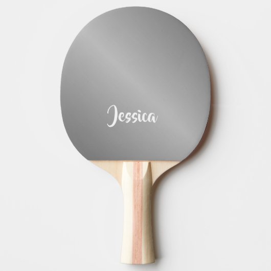 Individuelle Name-Silbergradität Tischtennis Schläger (Vorderseite)