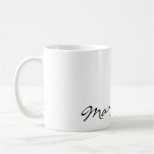 Individuelle Name Simple Calligraphy Pink Heart Ma Kaffeetasse (Links)