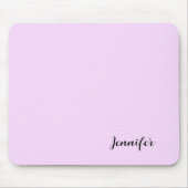 Individuelle Name Simple Niedlich Pastel Lavender Mousepad (Vorne)
