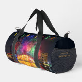 Individuelle Name Singapur Fireworks Duffle Bag (Rechte Ecke)