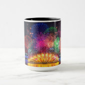 Individuelle Name Singapur Fireworks Tasse (Zentrum)