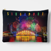 Individuelle Name Singapur Fireworks Zubehörtasche (Vorderseite)