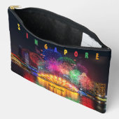 Individuelle Name Singapur Fireworks Zubehörtasche (Offen)