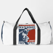 Individuelle Name Skateboard Duffle Bag (Vorderseite)