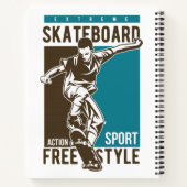 Individuelle Name Skateboard Notizblock (Rückseite)