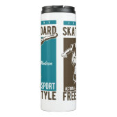 Individuelle Name Skateboarding tumor Thermosbecher (Rückseite)