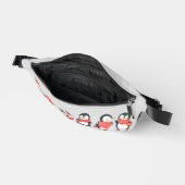 Individuelle Name Skaten Penguins Bauchtasche (Offen)