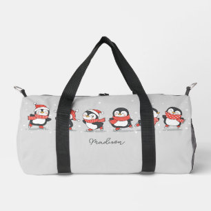 Individuelle Name Skaten Penguins Duffle Bag