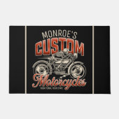 Individuelle Name Skeleton Motorrad-Shop Fußmatte (Vorderseite)