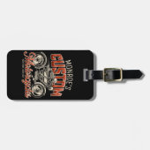 Individuelle Name Skeleton Motorrad-Shop Gepäckanhänger (Vorderseite horizontal)