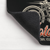 Individuelle Name Skeleton Motorrad-Shop Mousepad (Ecke)