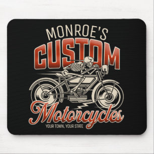 Individuelle Name Skeleton Motorrad-Shop Mousepad