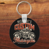 Individuelle Name Skeleton Motorrad-Shop Schlüsselanhänger (Vorderseite)
